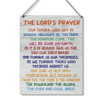 Foto 1 | Foto 1 | Letrero Colgante De Madera Qious Religious Scripture Art 25 X 20 Cm - Venta Internacional.
