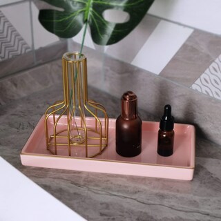 Foto 2 | Foto 2 | Bandeja De Baño De Cerámica Hankor De 10 X 5 Cm Para Perfume O Vela Color Rosa - Venta Internacional.