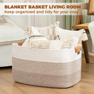 Foto 4 | Foto 4 | Cesta De Almacenamiento Danpinera Grande Tejida 108 L Color Marrón Degradado - Venta Internacional.