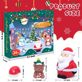 Foto 4 | Foto 4 | Calendario De Adviento Yocjoky 2024 Con 3 Jumbo Y 21 Mochi Squishy Toys - Venta Internacional.