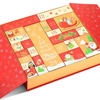 Foto 1 | Foto 1 | Calendario De Adviento Gwhole Christmas 2024 Con 24 Cajas De Regalo Rojas - Venta Internacional.