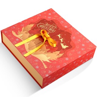 Foto 3 | Foto 3 | Calendario De Adviento Gwhole Christmas 2024 Con 24 Cajas De Regalo Rojas - Venta Internacional.