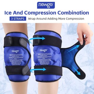 Foto 6 | Foto 6 | Paquete De Hielo Newgo Para La Recuperación De Lesiones De Rodilla Paquete De 2 Unidades Azul - Venta Internacional.
