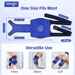 Foto 7 | Foto 7 | Paquete De Hielo Newgo Para La Recuperación De Lesiones De Rodilla Paquete De 2 Unidades Azul - Venta Internacional.