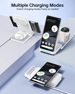 Foto 6 | Foto 6 | Estación De Carga Inalámbrica Houflody 3 En 1 Para Google Pixel - Venta Internacional.