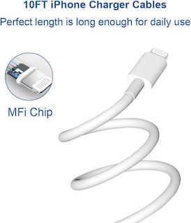 Foto 2 | Foto 2 | Cargador Coreykin De 20 W 2 Unidades Con Cable De 3 M Para Iphone 14/13/12/11 - Venta Internacional.