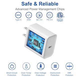 Foto 3 | Foto 3 | Cargador Coreykin De 20 W 2 Unidades Con Cable De 3 M Para Iphone 14/13/12/11 - Venta Internacional.