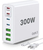 Bloque De Carga Rápida Usb C  Estación De Carga De 7 Puertos  300 W - Venta Internacional.