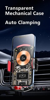 Foto 5 | Foto 5 | Cargador De Coche Inalámbrico Mount Ryaacphi De 15 W De Carga Rápida - Venta Internacional.