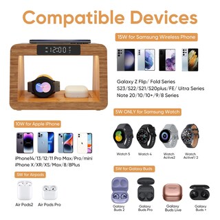 Foto 7 | Foto 7 | Estación De Carga Inalámbrica Otess 2024 Para Samsung Con Luz Led - Venta Internacional.