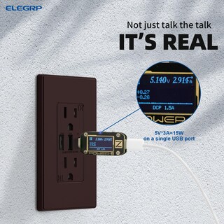 Foto 4 | Foto 4 | Enchufe De Pared Usb Elegrp 30 W 6.0 A 3 Puertos Con Usb Tipo C Y Tipo A - Venta Internacional.