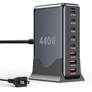 Foto 1 | Foto 1 | Estación De Carga Bodseieou Cargador Usb C 440w 8 Puertos Gan Iii - Venta Internacional.