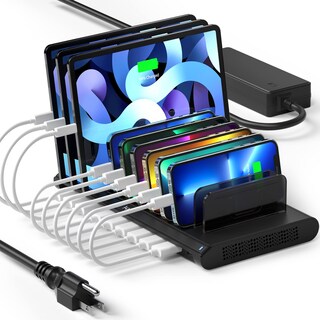 Foto 1 | Foto 1 | Estación De Carga Alxum Fast 120 W 10 Puertos Usb Tipo C/2 Qc 3.0 - Venta Internacional.