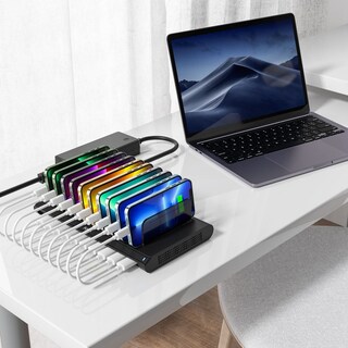 Foto 7 | Foto 7 | Estación De Carga Alxum Fast 120 W 10 Puertos Usb Tipo C/2 Qc 3.0 - Venta Internacional.