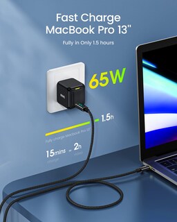Foto 3 | Foto 3 | Cargador Aohi Pd Usb C Gan+ Magcube De 65 W Con Cable De 1 2 M - Venta Internacional.