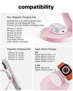 Foto 7 | Foto 7 | Estación De Carga Longconn 3 En 1 Para Dispositivos Apple Con 30 W - Venta Internacional.
