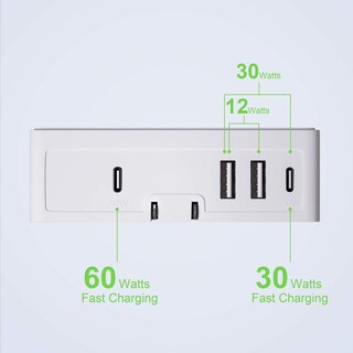 Foto 5 | Foto 5 | Cargador Usb C Nekmit 90 W 4 Puertos Entrega De Energía Pd 3.0 Pps - Venta Internacional.