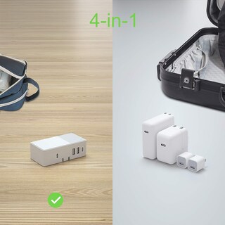 Foto 7 | Foto 7 | Cargador Usb C Nekmit 90 W 4 Puertos Entrega De Energía Pd 3.0 Pps - Venta Internacional.