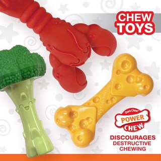 Foto 2 | Foto 2 | Juguete Para Perros Nylabone Power Chew Paquete De Langosta Queso Y Brócoli - Venta Internacional.