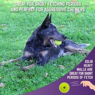 Foto 2 | Foto 2 | Rubber Fetch Balls Chew King Supreme 6 35 Cm Color Amarillo - Venta Internacional.