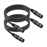 Cables De Micrófono Szlliyxs Paquete De 2 Unidades Xlr Hembra A Hembra 2 M - Venta Internacional.