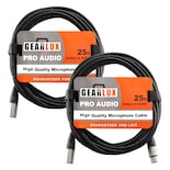 Cable De Micrófono Xlr Gearlux Professional De 25 Pies Macho A Hembra - Venta Internacional.