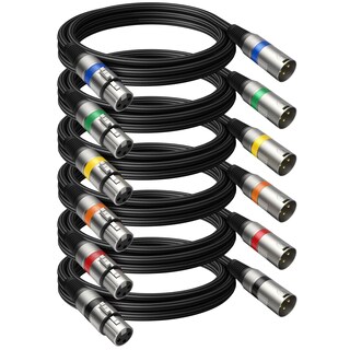 Foto 1 | Foto 1 | Cables Xlr Heams Professional  Paquete De 6 Unidades  1 8 M  Macho A Hembra - Venta Internacional.
