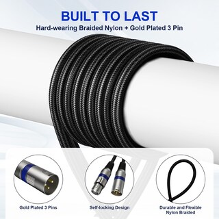 Foto 2 | Foto 2 | Cables Xlr Heams Professional  Paquete De 6 Unidades  1 8 M  Macho A Hembra - Venta Internacional.