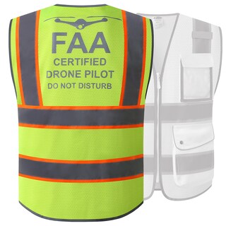 Foto 1 | Foto 1 | Chaleco De Seguridad Jksafety Con Licencia De La Faa Para Piloto De Drones Hi-vis Amarillo 3xl - Venta Internacional.