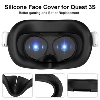 Foto 2 | Foto 2 | Funda Facial De Silicona Griega Para Meta Quest 3s A Prueba De Sudor - Venta Internacional.