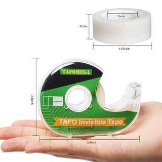 Foto 7 | Foto 7 | Cinta Adhesiva Transparente Tafomega Invisible 12 Rollos De 18 Mm X 25 M Con Dispensador - Venta Internacional.