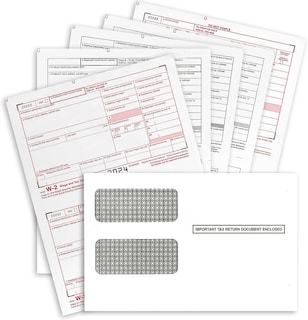Foto 1 | Foto 1 | Formularios W-2 Nextdaylabels 2024 Impuesto En 4 Partes Para 25 Empleados - Venta Internacional.