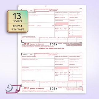 Foto 2 | Foto 2 | Formularios W-2 Nextdaylabels 2024 Impuesto En 4 Partes Para 25 Empleados - Venta Internacional.