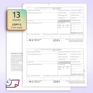 Foto 5 | Foto 5 | Formularios W-2 Nextdaylabels 2024 Impuesto En 4 Partes Para 25 Empleados - Venta Internacional.