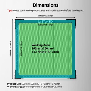 Foto 5 | Foto 5 | Cama Láser Honeycomb Unitak3d De 400 X 400 Mm Para Xtool D1/d1 Pro/s9/s10/s30 Pro/ray5 - Venta Internacional.