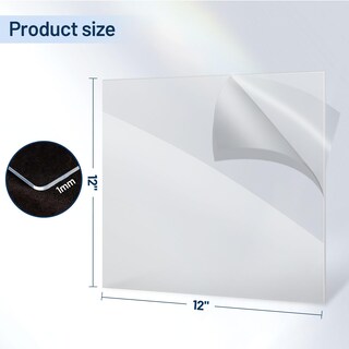Foto 2 | Foto 2 | Lámina Transparente De Pet/plexiglás Indstone 30 X 30 Cm 1 Mm De Grosor (paquete De 10) - Venta Internacional.
