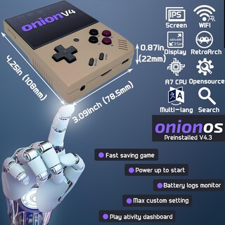 Foto 2 | Foto 2 | Consola De Juegos Portátil Fingerevo Miyoo Mini Plus Grey - Venta Internacional.