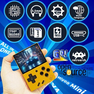 Foto 2 | Foto 2 | Consola De Juegos Portátil Miyoo Mini V4 2.8 Pulgadas 750x560 Ips - Venta Internacional.