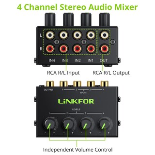 Foto 2 | Foto 2 | Mezclador De Audio Para Cx400 Estéreo De 4 Canales Con Entrada/salida Rca - Venta Internacional.