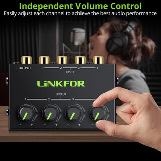 Foto 4 | Foto 4 | Mezclador De Audio Para Cx400 Estéreo De 4 Canales Con Entrada/salida Rca - Venta Internacional.