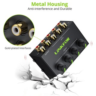 Foto 6 | Foto 6 | Mezclador De Audio Para Cx400 Estéreo De 4 Canales Con Entrada/salida Rca - Venta Internacional.