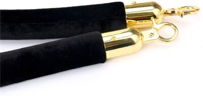 Foto 4 | Foto 4 | Barrera De Cuerda Para Control De Multitudes Yuneme Terciopelo Negro 1 5 M Con Ganchos - Venta Internacional.