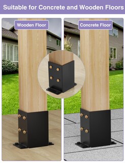 Foto 4 | Foto 4 | Base De Poste Post Anchor Pggp De Metal Para 4 Ruedas 3 5 X 3 5 Cm Muy Resistente 2 Unidades - Venta Internacional.