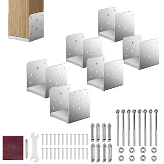 Foto 1 | Foto 1 | Base De Poste Goowoobee De Acero Inoxidable 6x6 Para Poste De Madera - Venta Internacional.