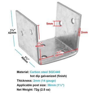 Foto 2 | Foto 2 | Base De Poste Eere 20 Piezas Base De Medio Poste Compatible Con Anclaje De 2 X 2 Postes - Venta Internacional.
