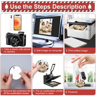 Foto 6 | Foto 6 | Adornos De Sublimación Cridoz Redondos 7 Cm Mdf 28 Unidades - Venta Internacional.