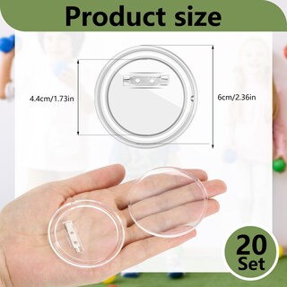 Foto 2 | Foto 2 | Kit Para Hacer Botones Bignc Bignc Juego De 20 Alfileres Transparentes Para Manualidades - Venta Internacional.