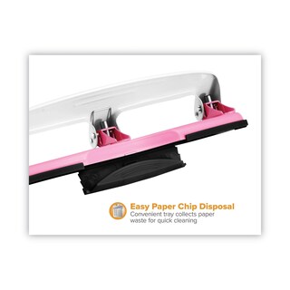 Foto 7 | Foto 7 | Perforadora De 3 Orificios Paperpro Incourage 12 De Esfuerzo Reducido Color Rosa - Venta Internacional.