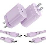 Charger Candons  Tipo C  25 W  Pd  Paquete De 2 Con Cable De 10 Pies Para Samsung - Venta Internacional.