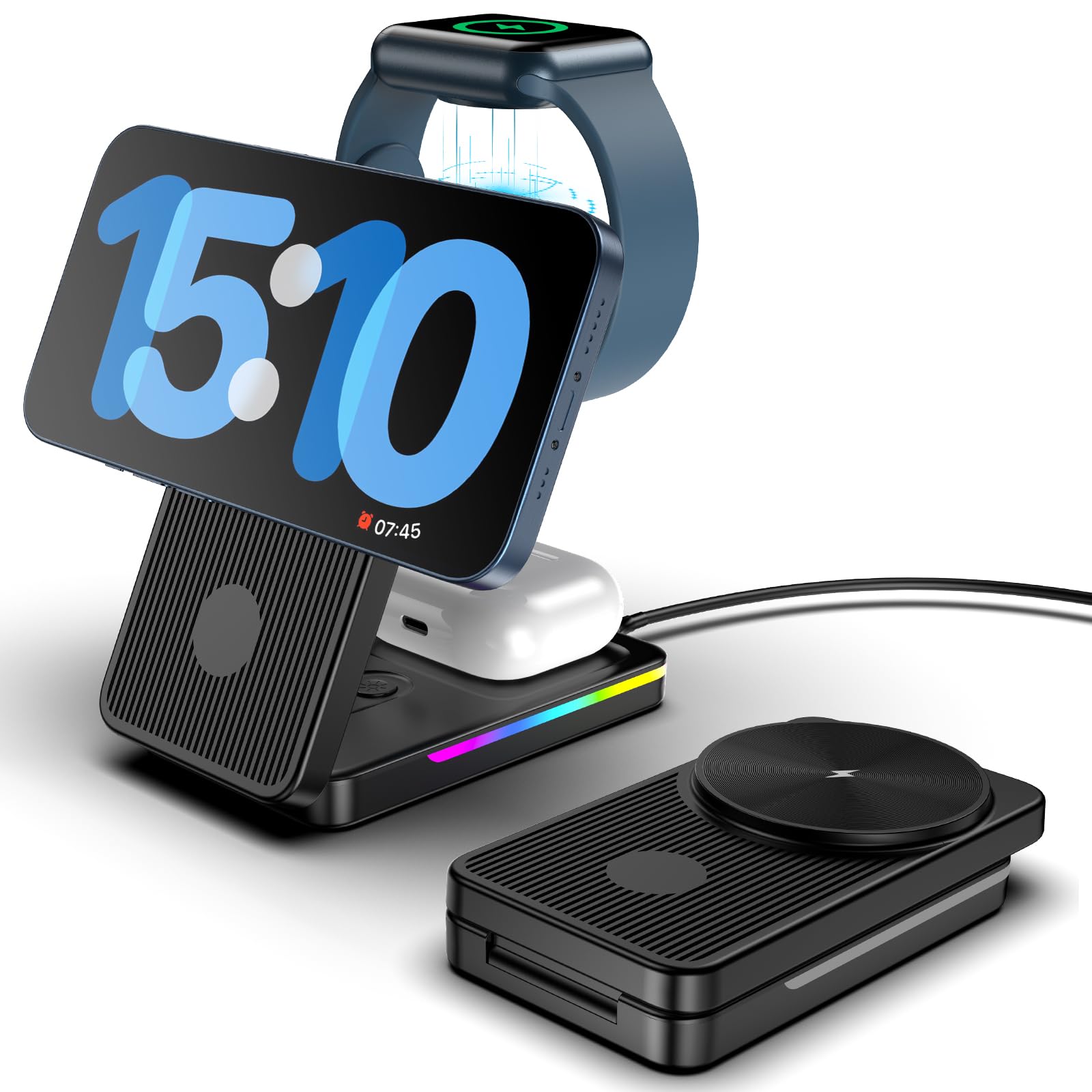 Estación De Carga Inalámbrica Neotrixqi 3 En 1 Para Iphone - Venta ...